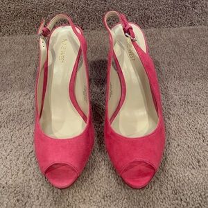 Nine West - brand new suede slingback - 4 inch